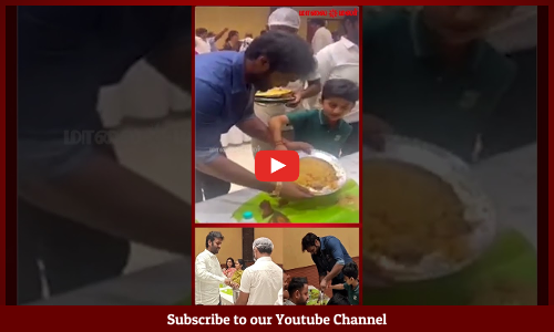 Vijayakanth Sons |  பாட்டி மறைவு.. கேப்டனை  போல உணவு பரிமாறிய இரு மகன்கள் | Maalaimalar