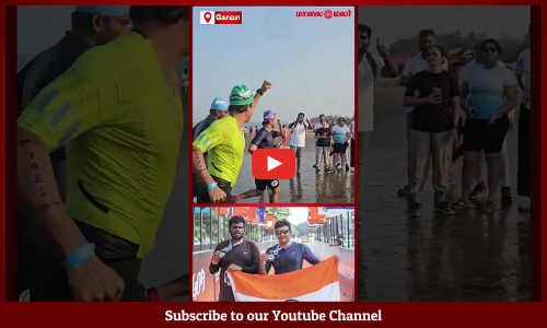 Annamalai | கோவாவில் 'Ironman 70.3 triathlon' போட்டியில் கலந்துகொண்டு பதக்கத்துடன் போஸ்!|Maalaimalar